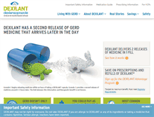 Tablet Screenshot of dexilant.com